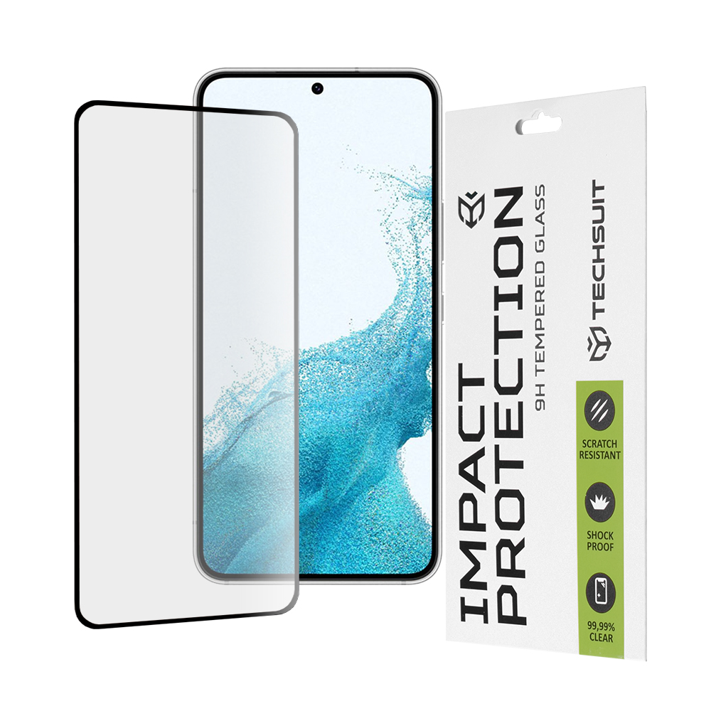 Techsuit 111D Lepené sklo Samsung Galaxy S22 5G S23 Black