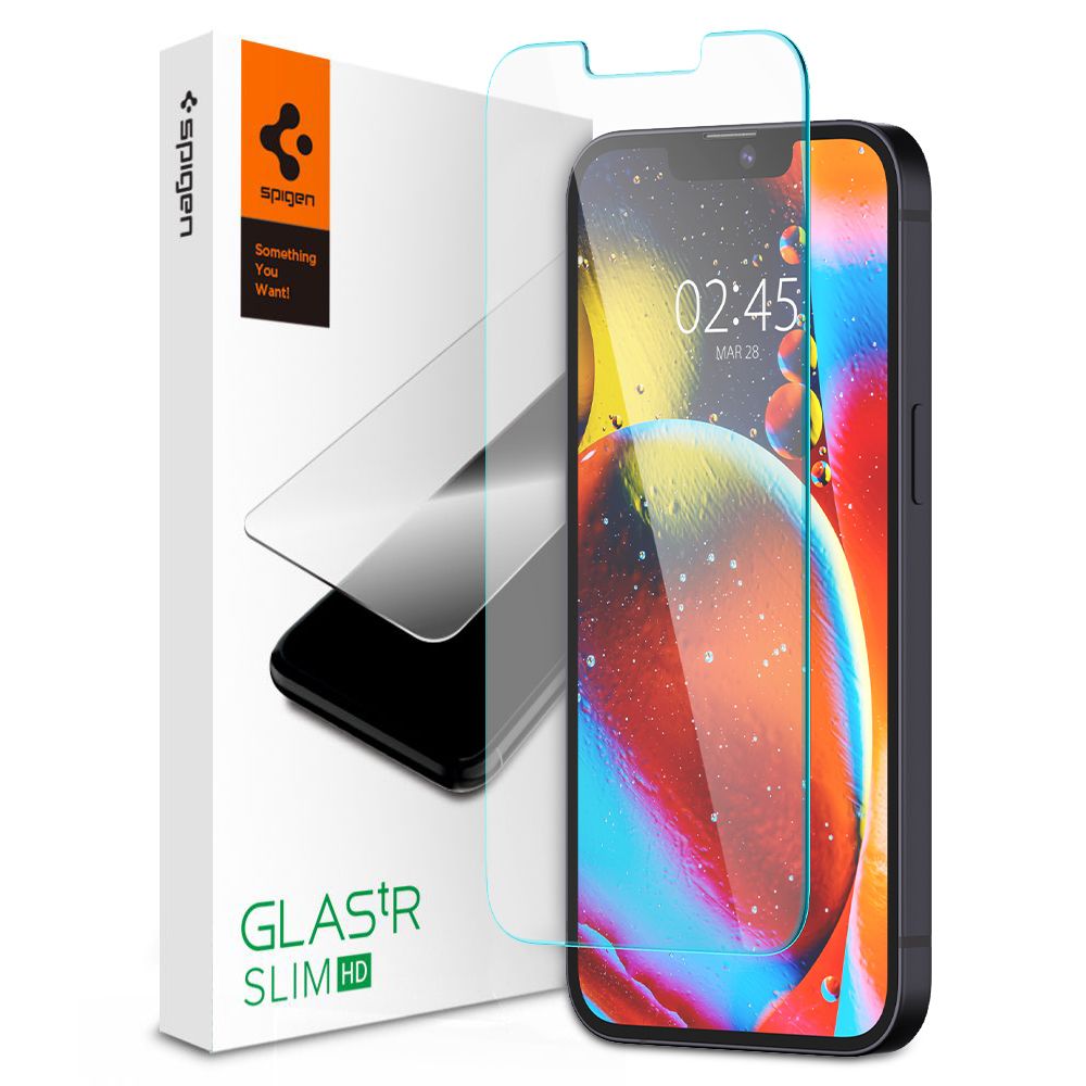 Spigen Glas.tR Slim iPhone 13 13 Pro 14 16e Čiré