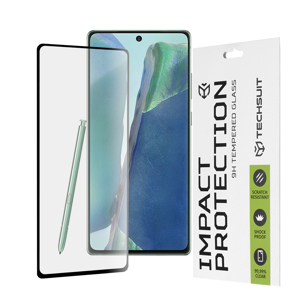 Techsuit 111D Celoplošné lepené sklo Note 20 5G Black