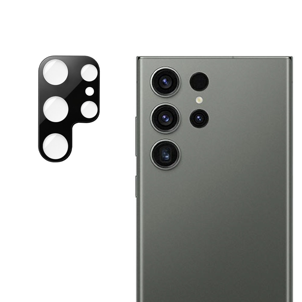 Techsuit Celoskelná ochrana fotoaparátu Samsung Galaxy S23 Ultra Black