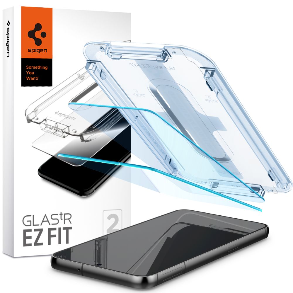 Spigen Glas.tR EZ-FIT 2 kusy Samsung Galaxy S23 Průhledné