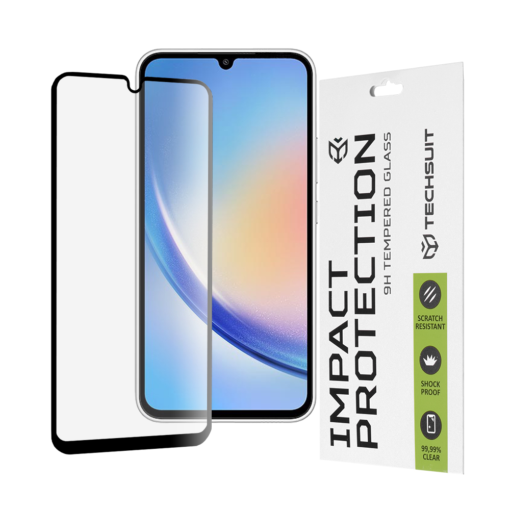 Techsuit 111D Celoplošné celolepené sklo Samsung Galaxy A34 5G Černé