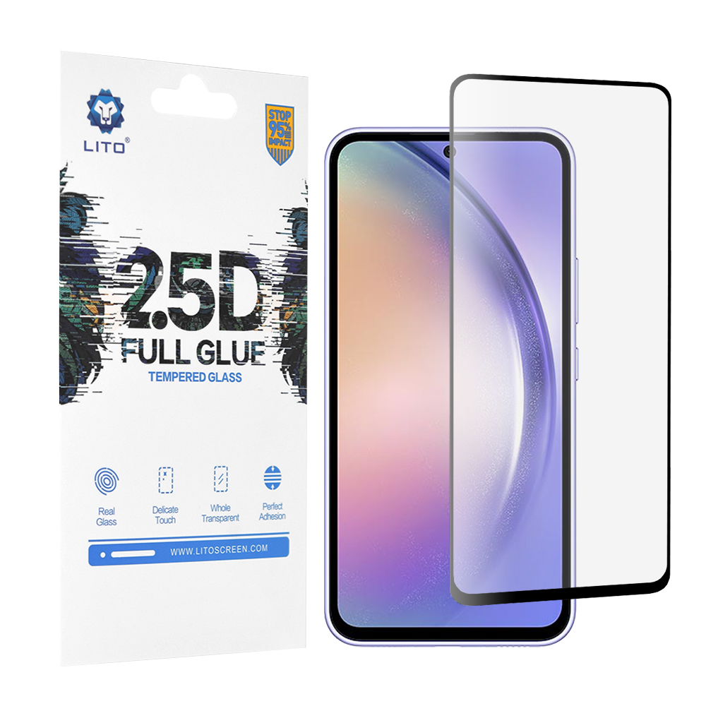 Lito 2.5D celolepicí sklo Samsung Galaxy A54 Black
