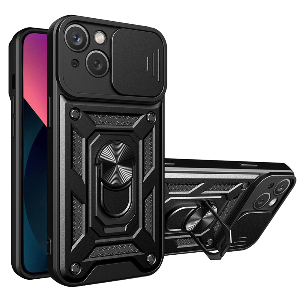 Techsuit Řada CamShield iPhone 14 Černá
