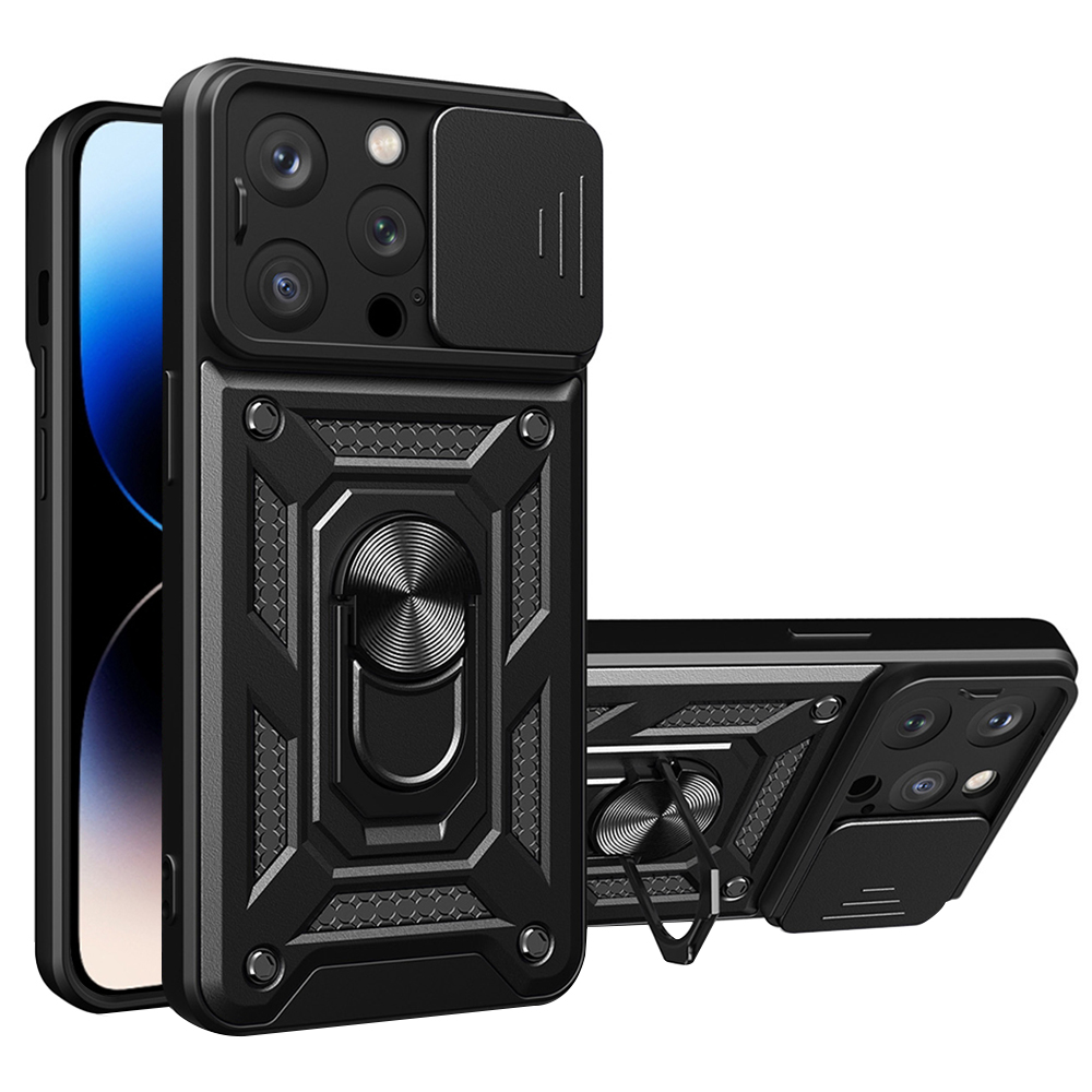 Techsuit CamShield řada iPhone 14 Pro Max černá