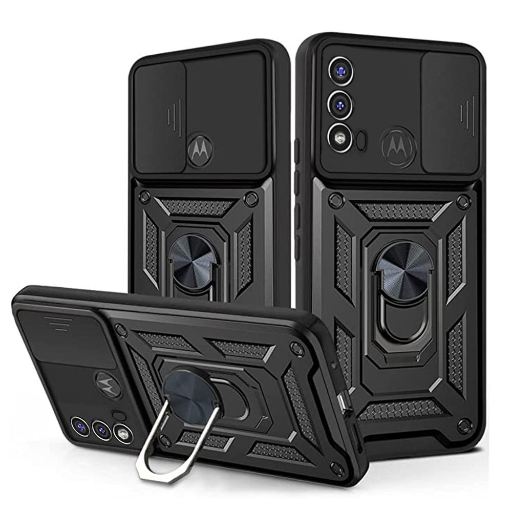 Techsuit CamShield řada Motorola Moto E20 E30 E40 Černá