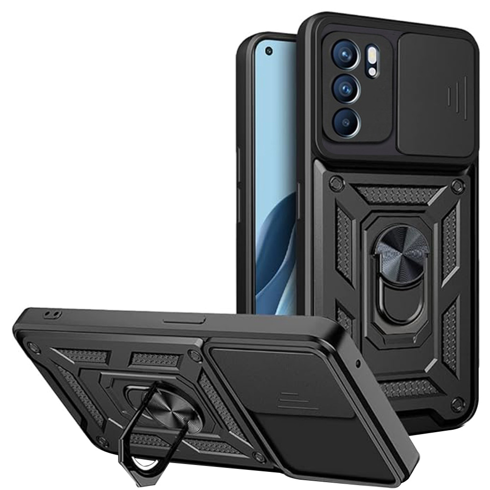 Techsuit Série CamShield Oppo Reno6 5G Černý