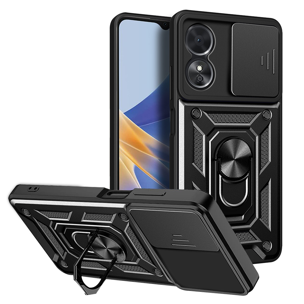 Techsuit Řada CamShield Oppo A17 Černá