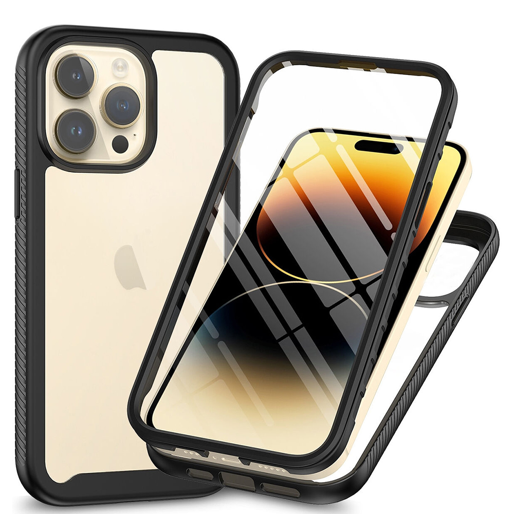 Techsuit Defense360 Pro Ochranné sklo iPhone 15 Pro Černá