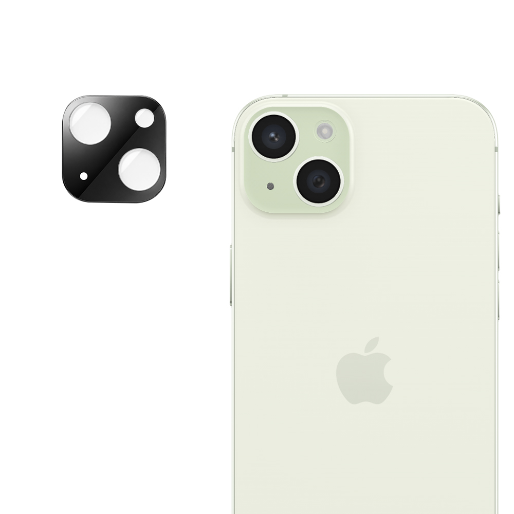 Techsuit Kompletní sklo kamery iPhone 15 iPhone 15 Plus Black