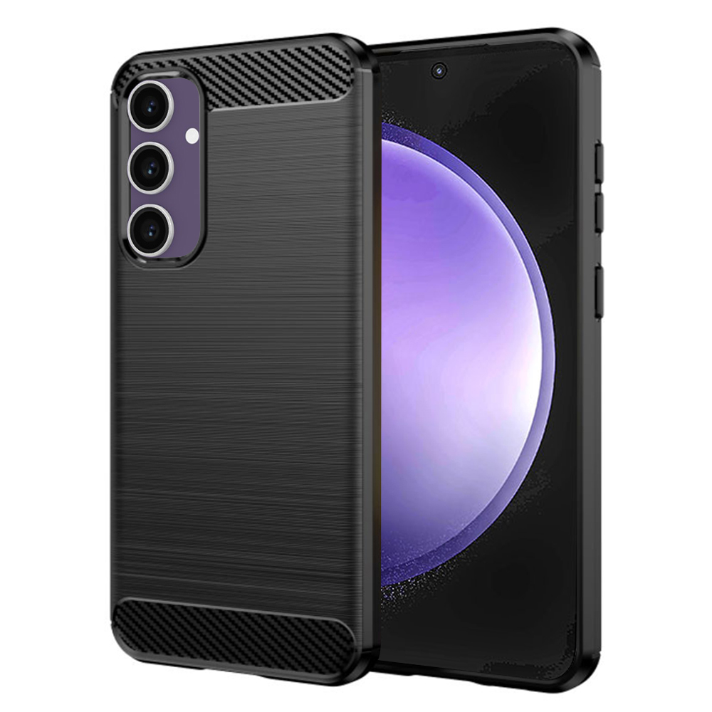 Techsuit Karbon Silikon Samsung Galaxy S23 FE Černá