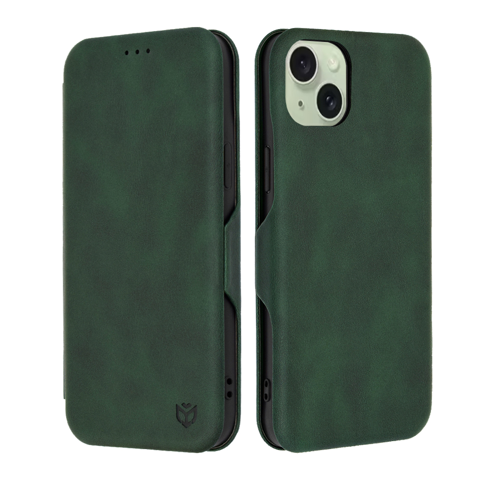 Techsuit Bezpečná Peněženka Plus iPhone 15 Plus Zelená