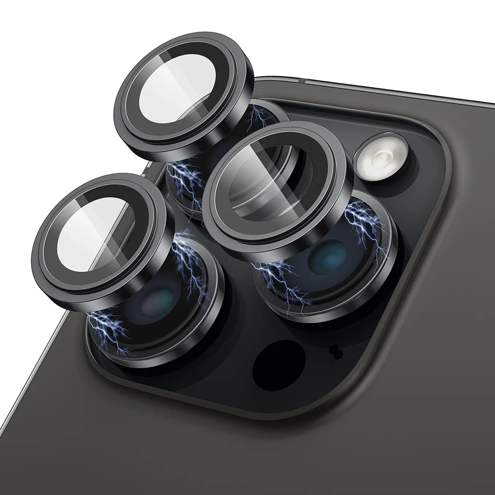 Lito S+ Ochranné sklo fotoaparátu iPhone 15 Pro Max Black Titanium