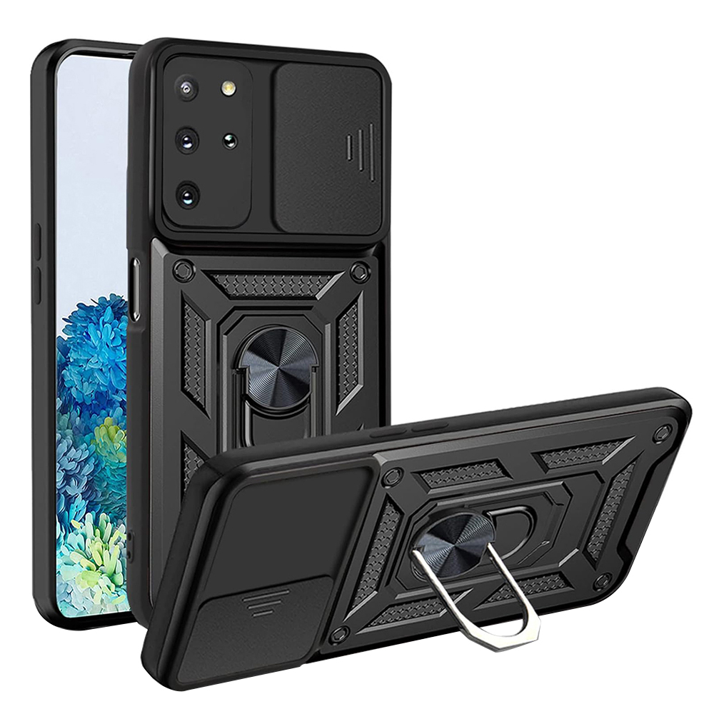 Techsuit CamShield Řada Samsung Galaxy S20 Plus 4G S20 Plus 5G Černá