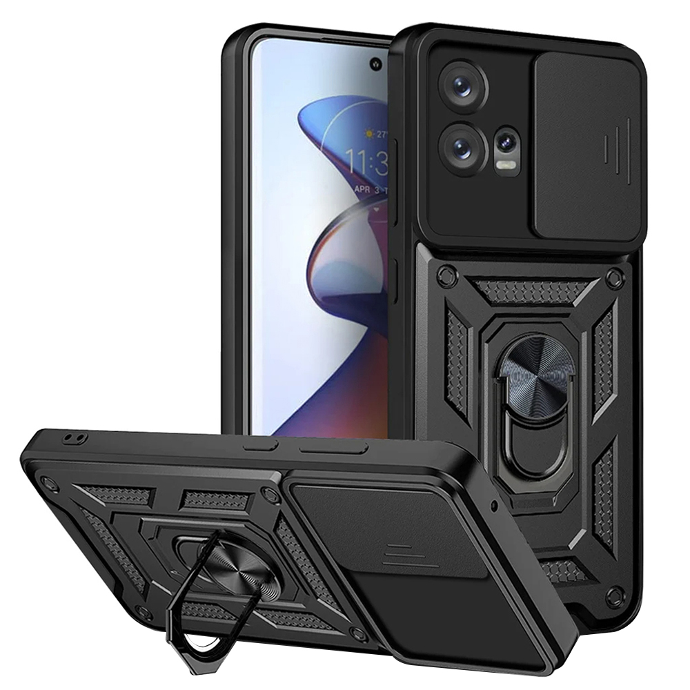 Techsuit CamShield Series pro Motorola Edge 30 Fusion Černá