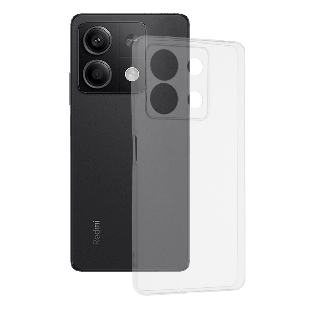 Techsuit Čirý silikonový kryt Xiaomi Redmi Note 13 5G Průhledný