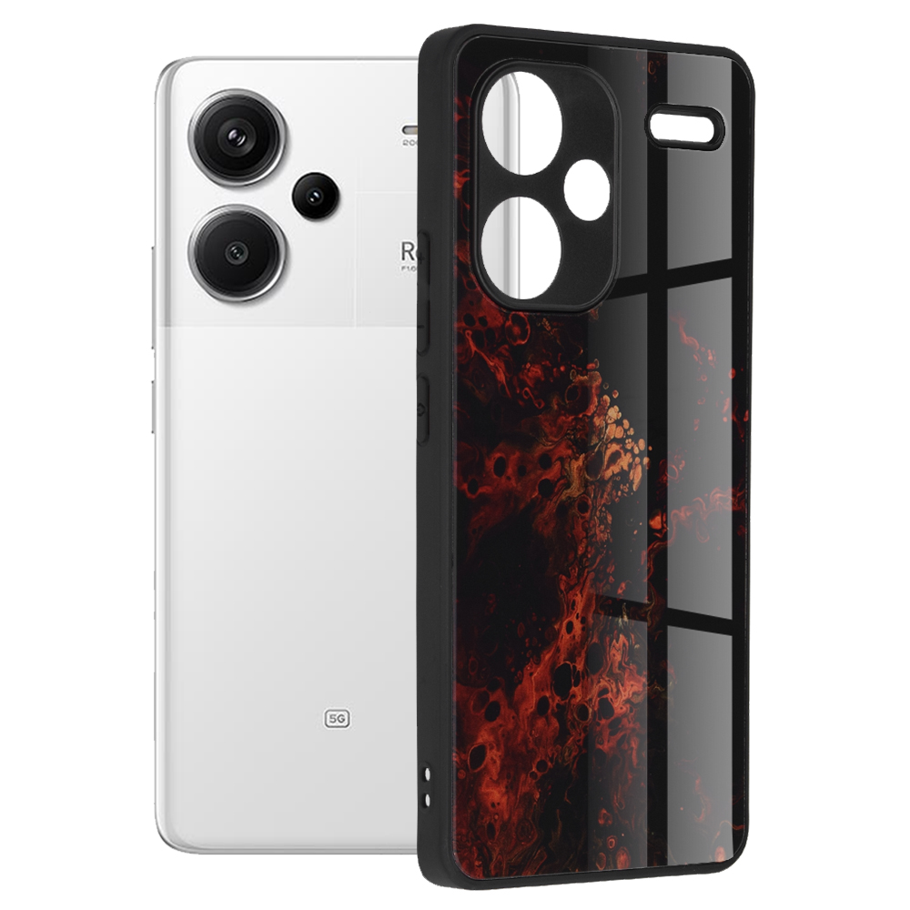 Techsuit Glaze Series Xiaomi Redmi Note 13 Pro+ 5G Červená