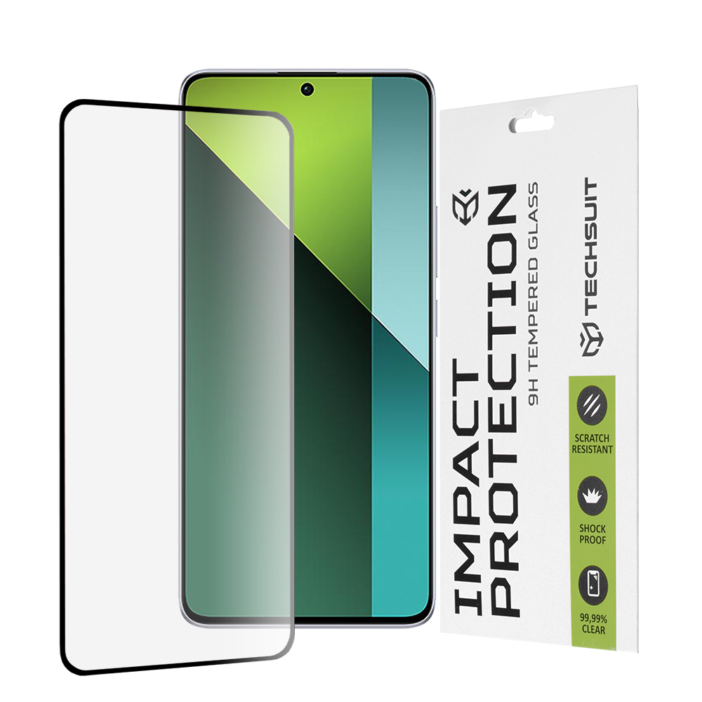 Techsuit 111D Celoplošné sklo Xiaomi Redmi Note 13 Pro 5G Poco X6 Black
