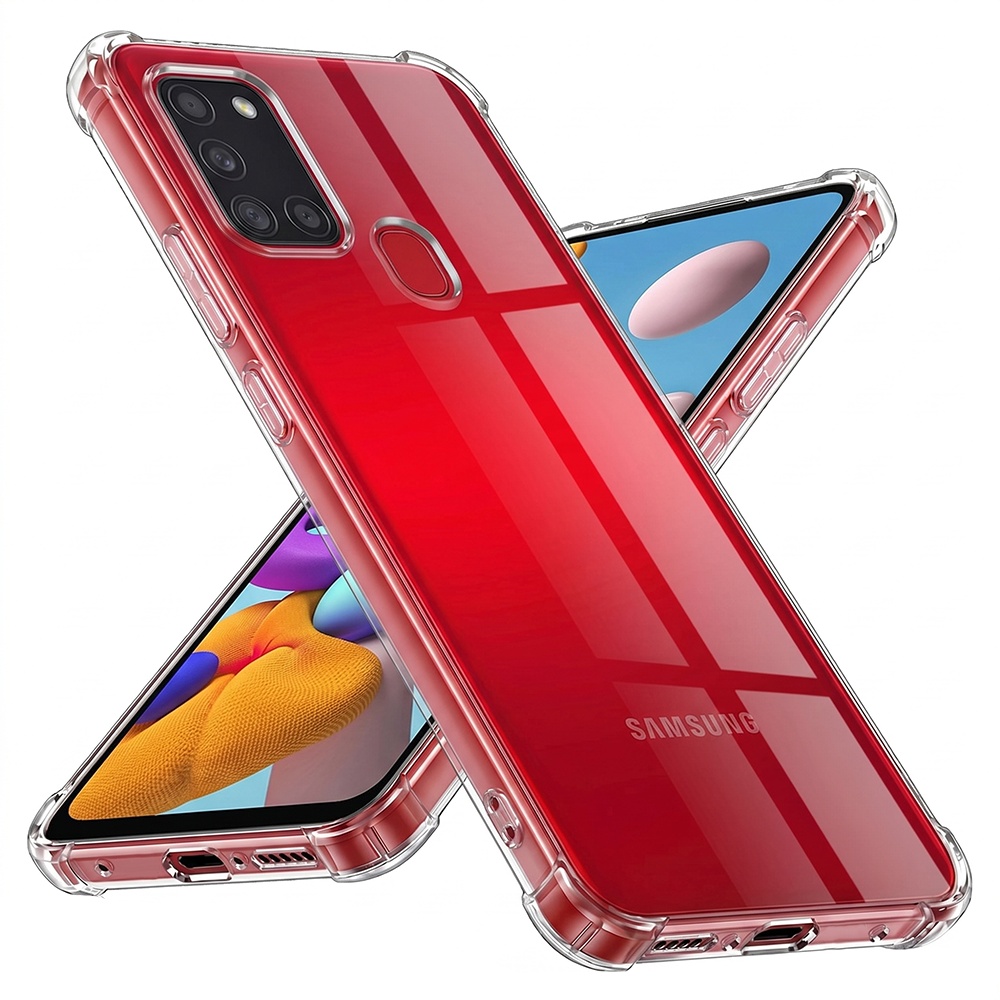 Techsuit Nárazuvzdorný Průhledný Silikon Samsung Galaxy A21s Clear