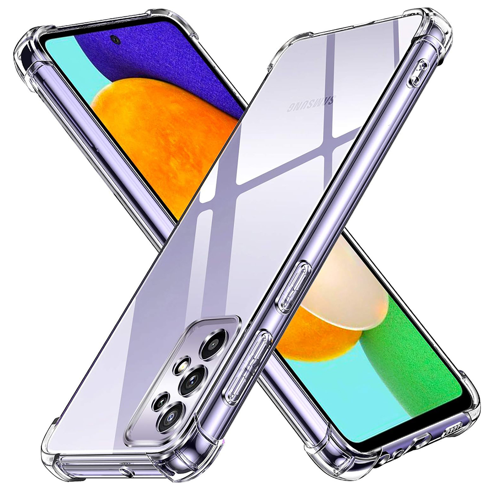 Techsuit Nárazuvzdorný průhledný silikon Samsung Galaxy A52 A52s