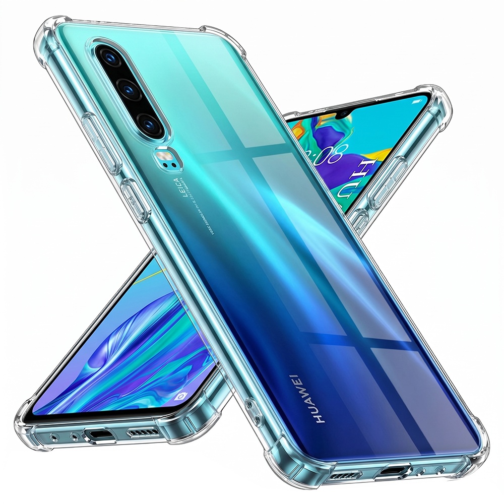 Techsuit Nárazuvzdorný Průhledný Silikon Huawei P30 Clear