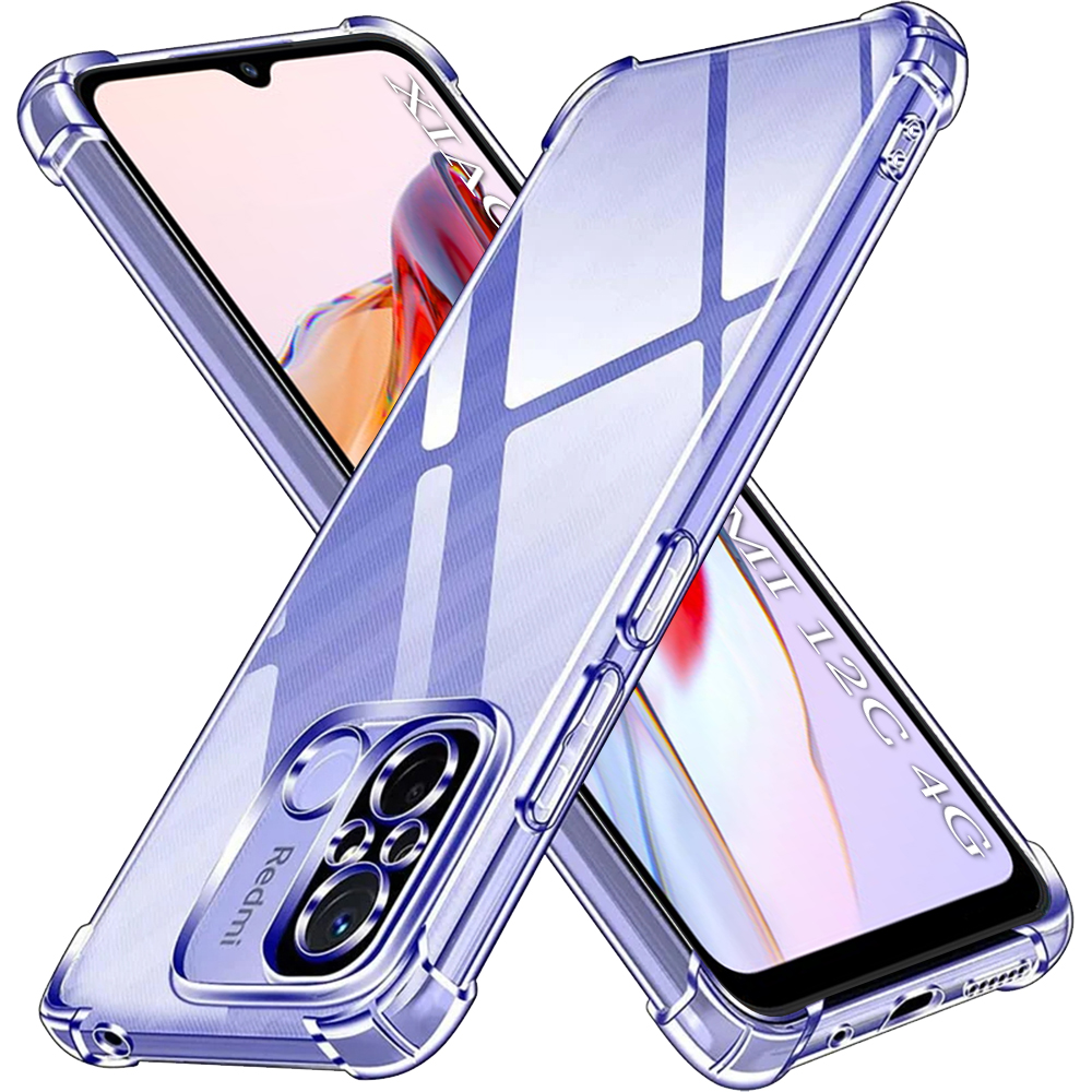 Techsuit Nárazuvzdorný Průhledný Silikon Xiaomi Redmi 12C Clear