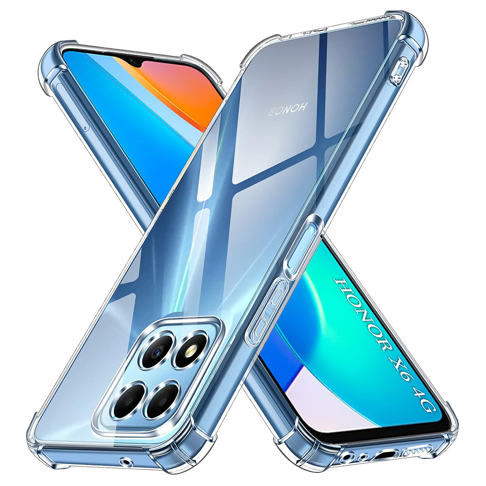 Techsuit Nárazuvzdorný Průhledný Silikon Honor X6 X8 5G 70 Lite