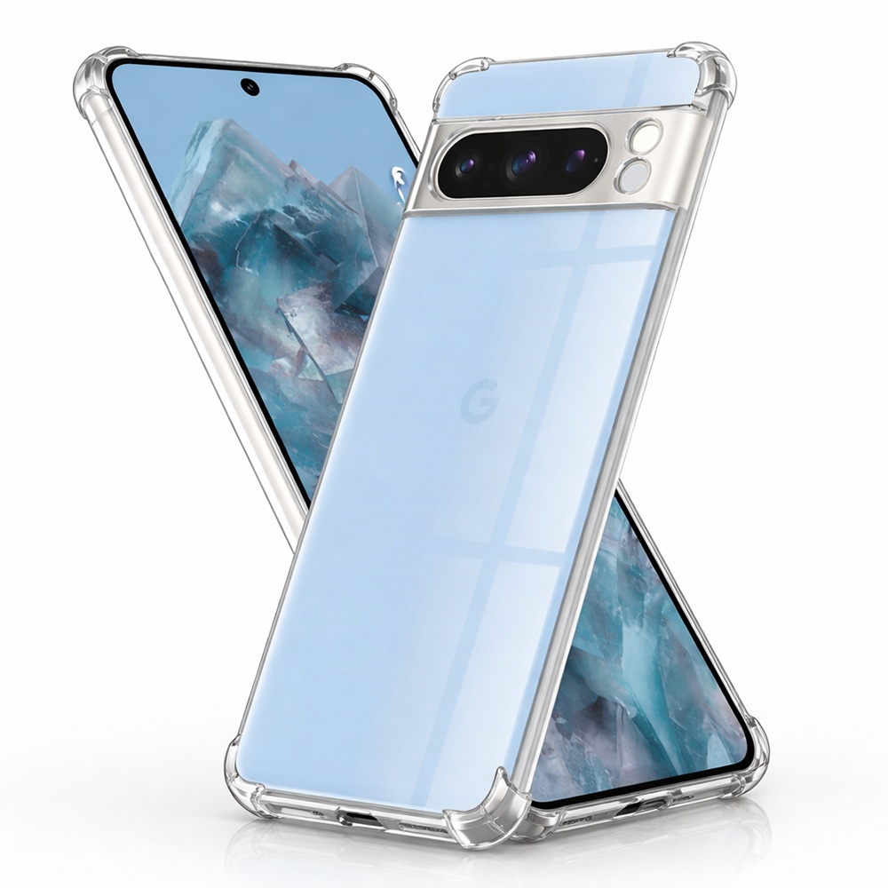 Techsuit Nárazuvzdorný Průhledný Silikon Google Pixel 8 Pro Clear