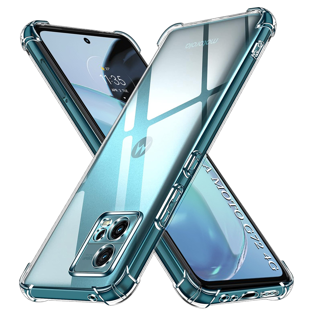 Techsuit Nárazuvzdorný Průhledný Silikon Motorola Moto G72