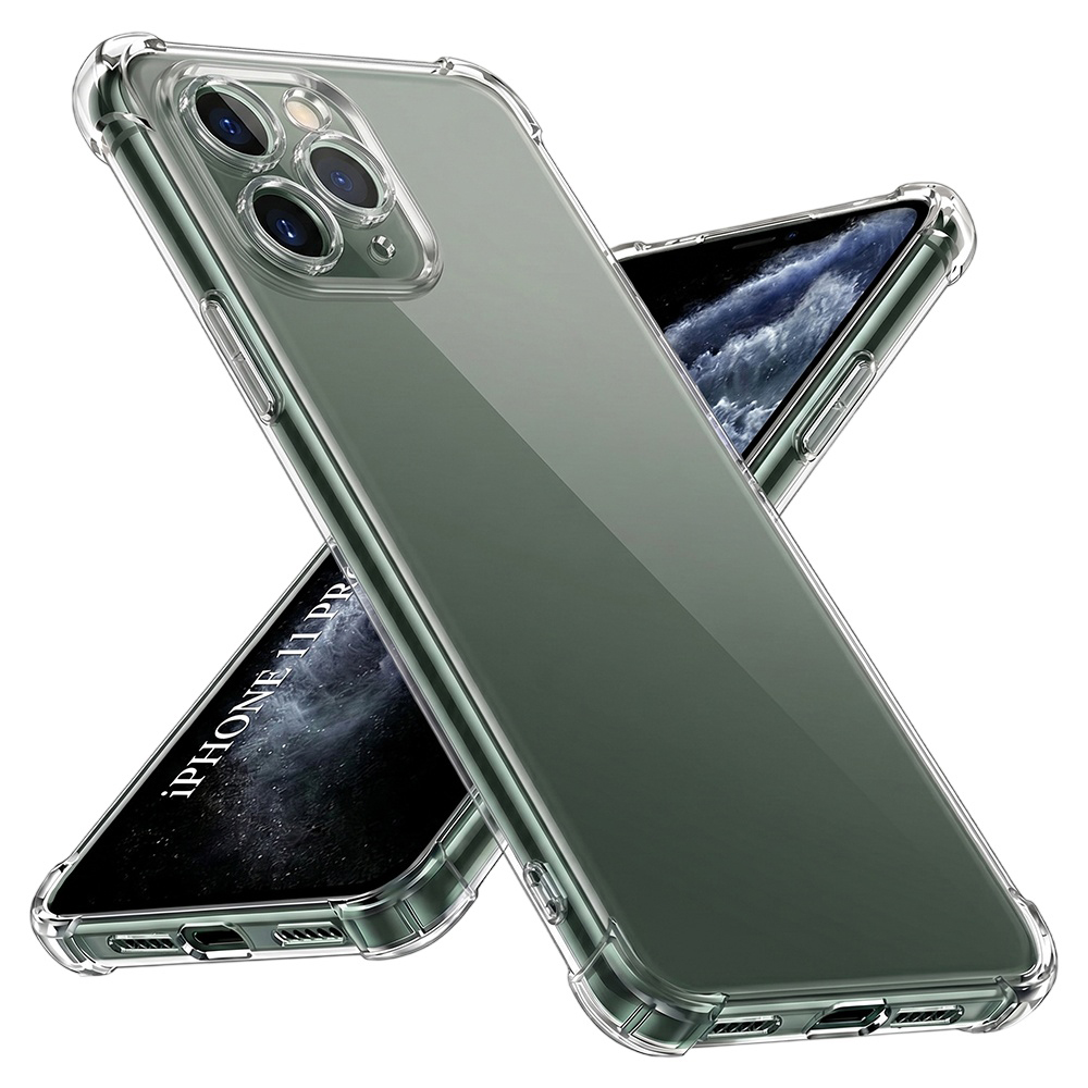 Techsuit iPhone 11 Pro Max Nárazuvzdorný Průhledný Silikon