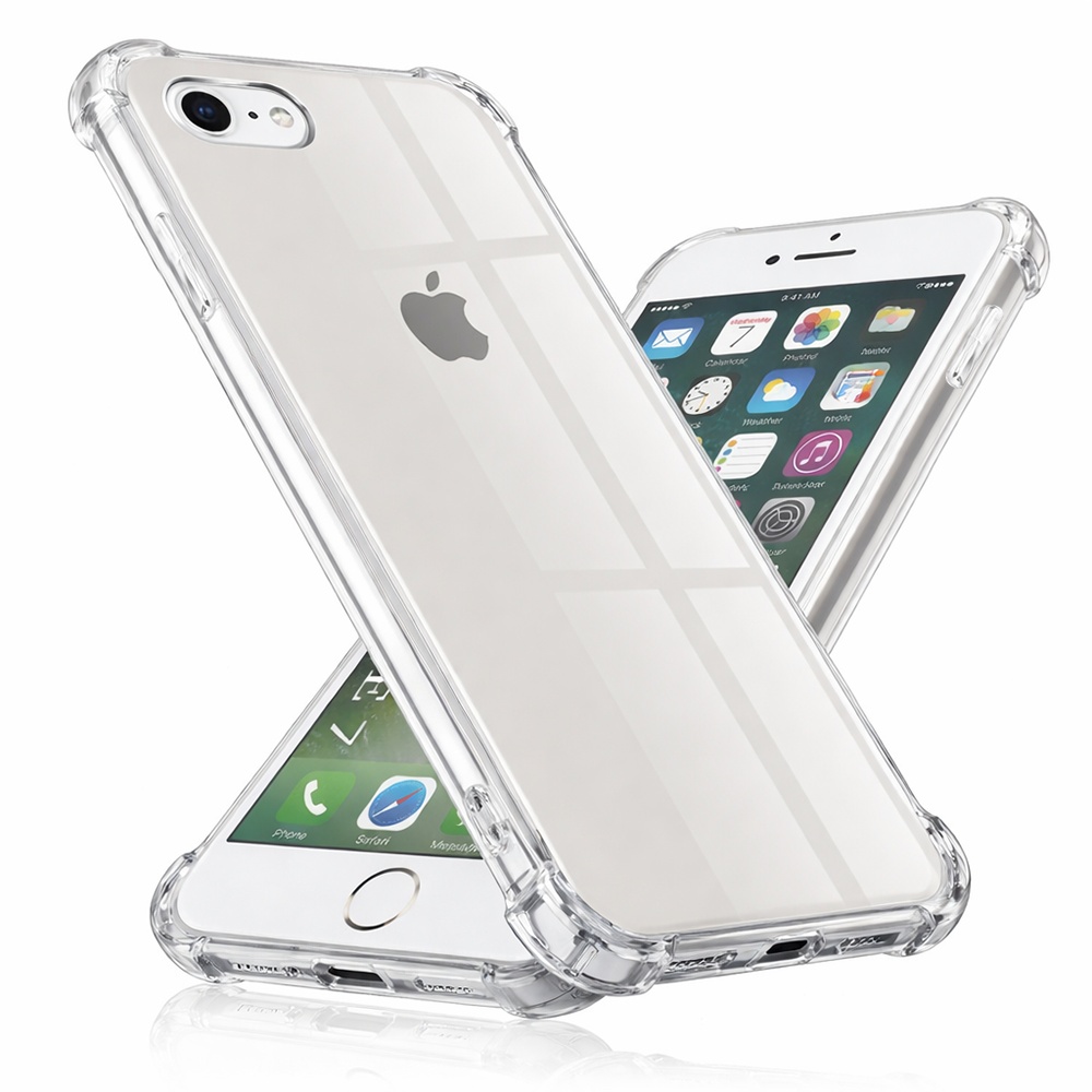 Techsuit Nárazuvzdorný Průhledný Silikon iPhone 7 8 SE 2 SE 3