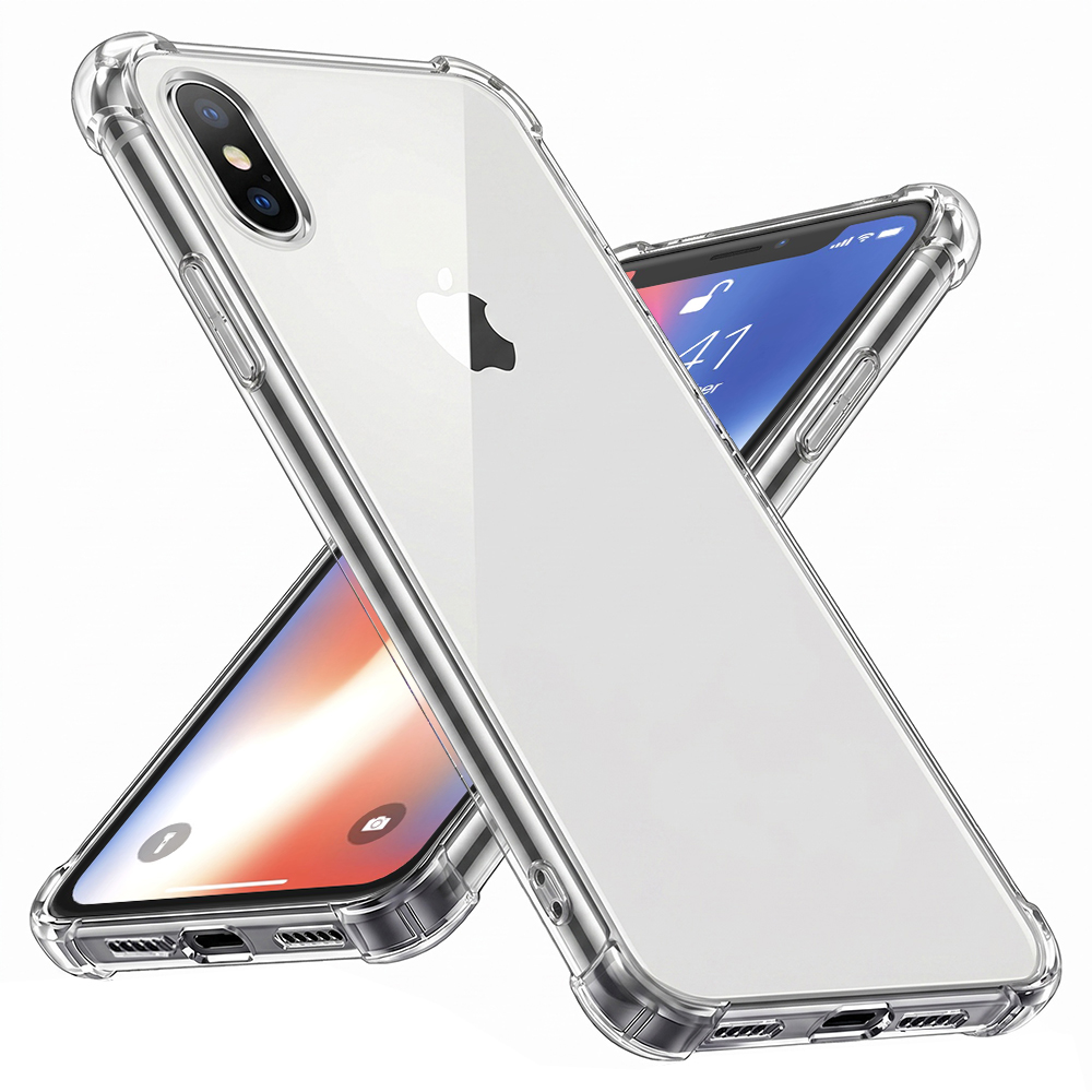 Techsuit Nárazuvzdorný Průhledný Silikon iPhone X iPhone XS
