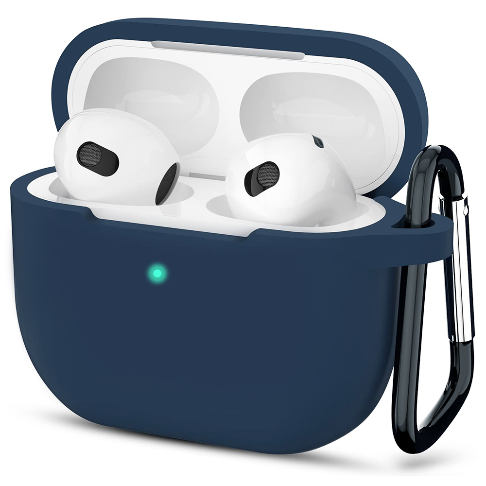 Techsuit Silikonové pouzdro Apple AirPods 3 Námořnická modrá