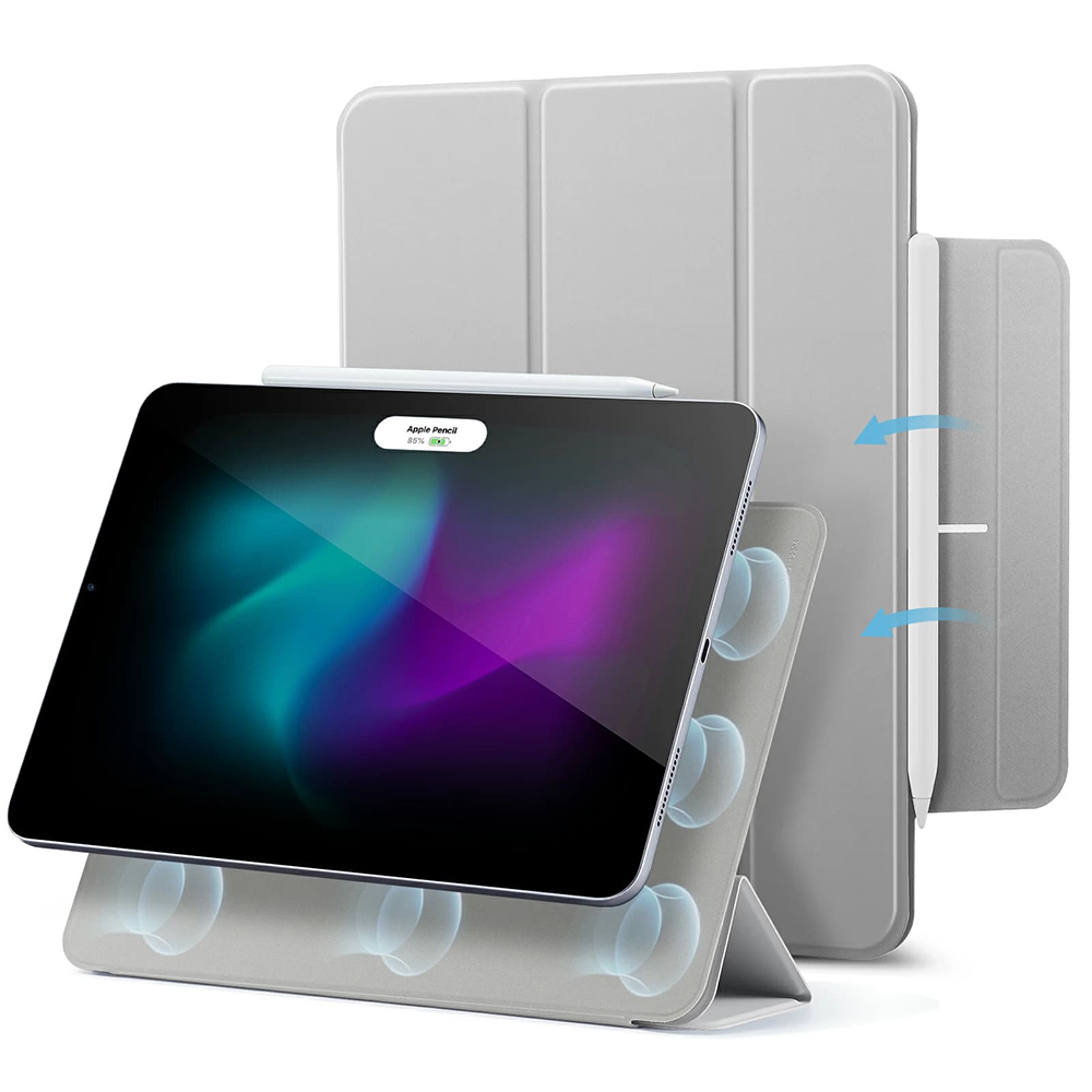 ESR Rebound Magnetické pouzdro iPad Pro 11 2024 2025 Šedé