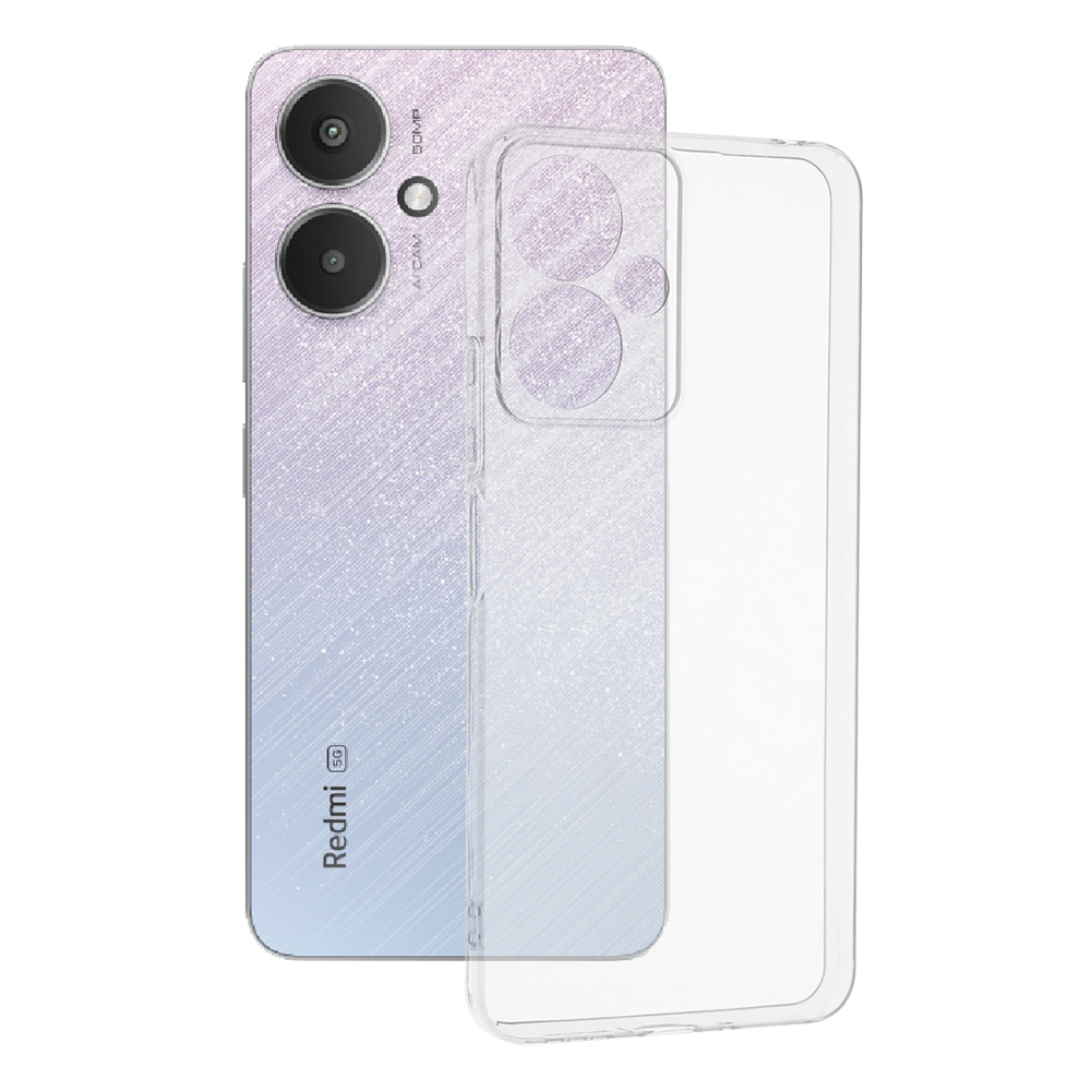Techsuit Průhledný silikon Ochrana fotoaparátu Xiaomi Redmi 13C 5G