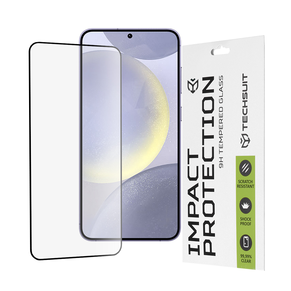 Techsuit 111D Celolepicí Sklo Samsung Galaxy S24 Plus S25 Plus Black