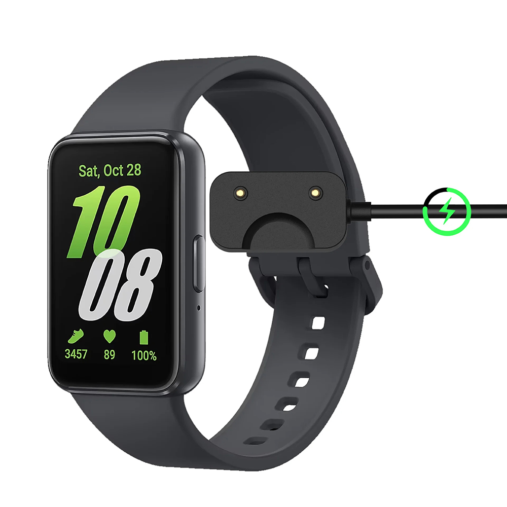 Techsuit Bezdrátový nabíjecí kabel pro Galaxy Fit3 1m Černý