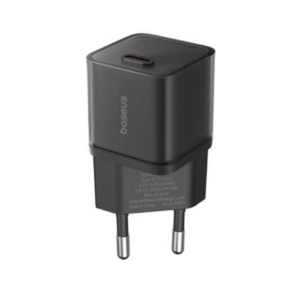 Baseus Nástěnná nabíječka GaN5S Type-C 20W Black