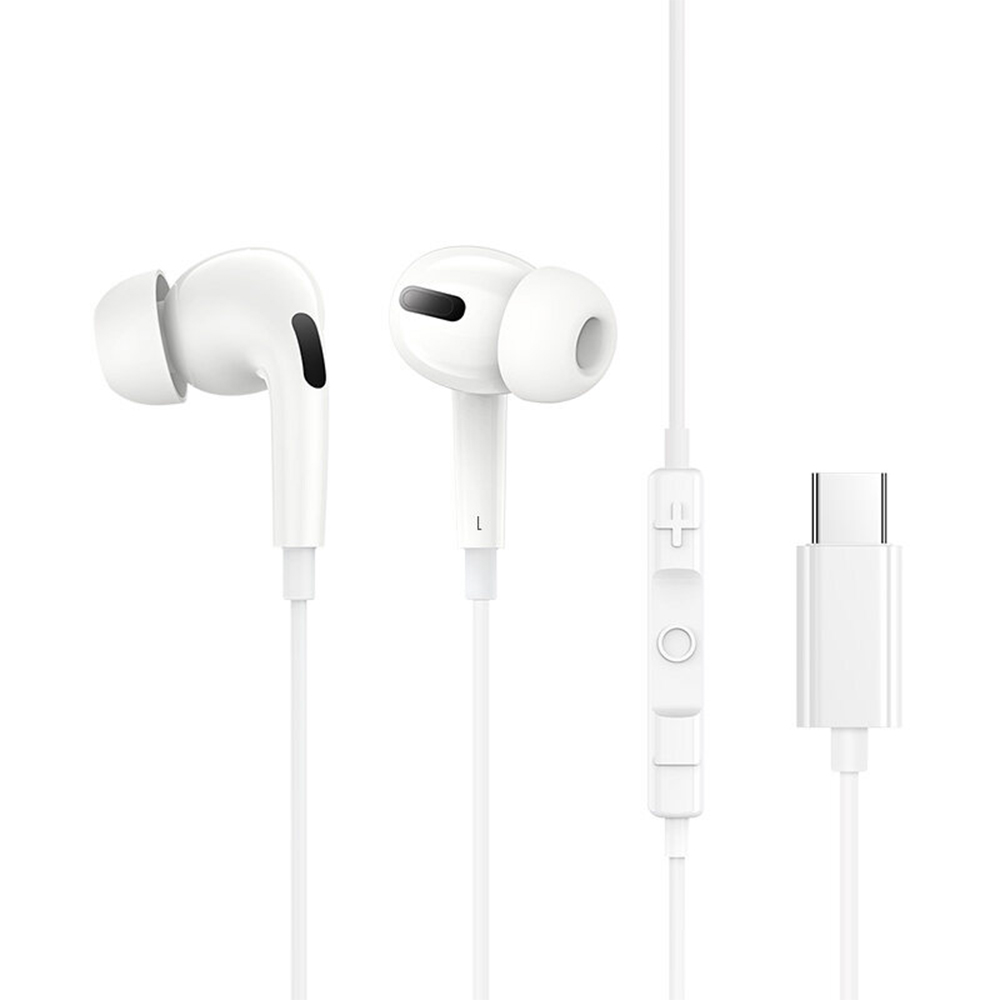 Baseus Drátová sluchátka Encok CZ18 Type-C Moon White