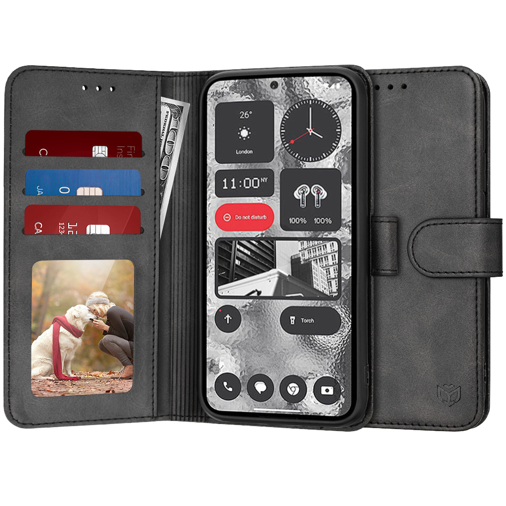 Techsuit Knížkové pouzdro Nothing Phone (2) Černá