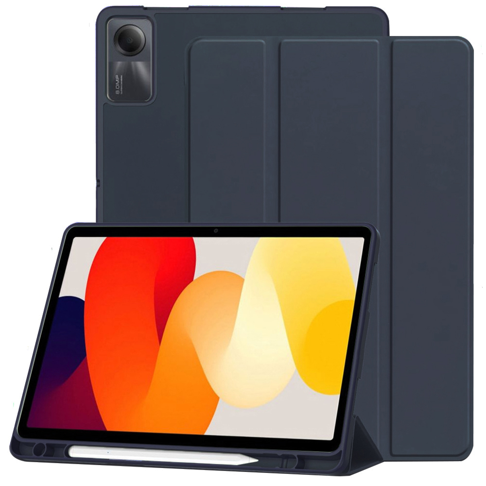 Techsuit Flex trojdílné s držákem Xiaomi Redmi Pad SE 11" Tmavě modrá