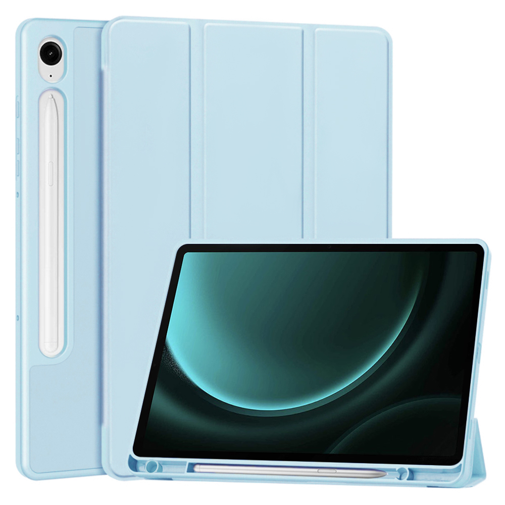 Techsuit Flex Trifold držák tužky pro Tab S9 S9 FE S10 FE Nebesky modrá