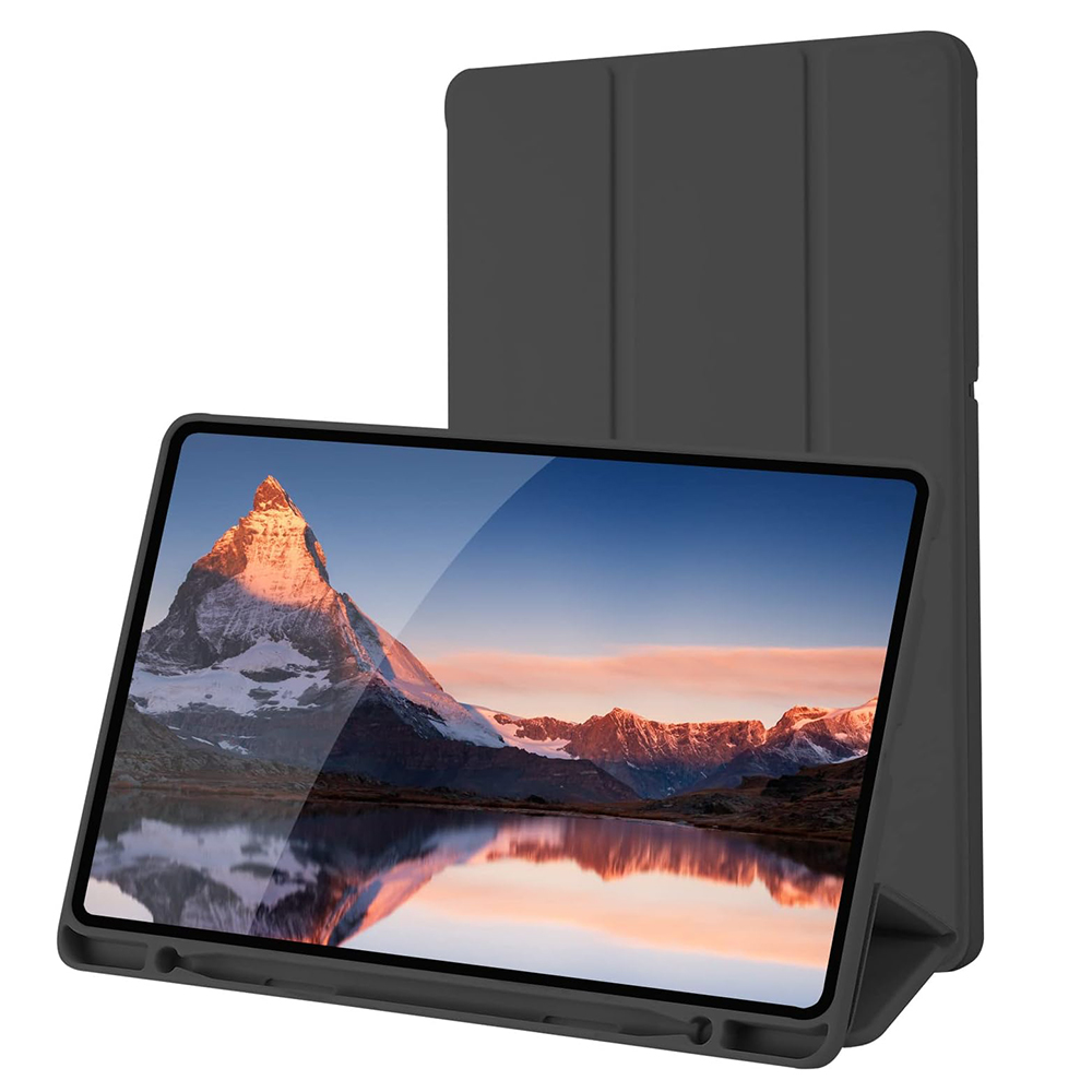 Techsuit Flex Trifold s držákem tužky Samsung Galaxy Tab S6 Lite Černá