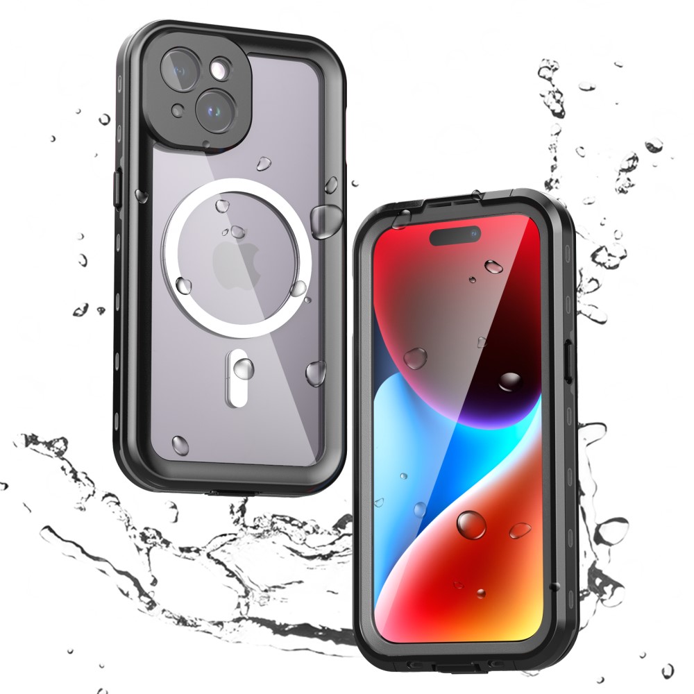 ShellBox Vodotěsné IP68 MagSafe Pouzdro iPhone 15 Černé