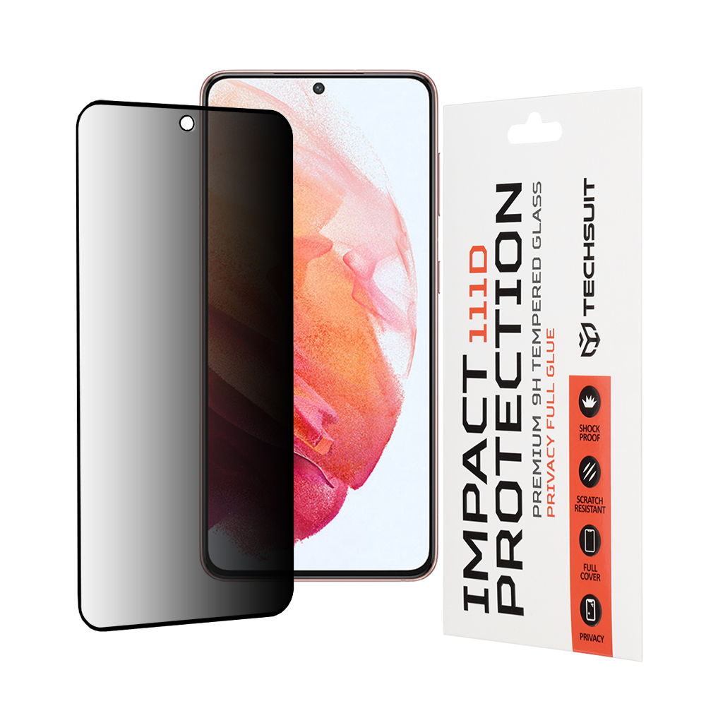 Techsuit 111D Privátní sklo Samsung Galaxy S21 5G Černá
