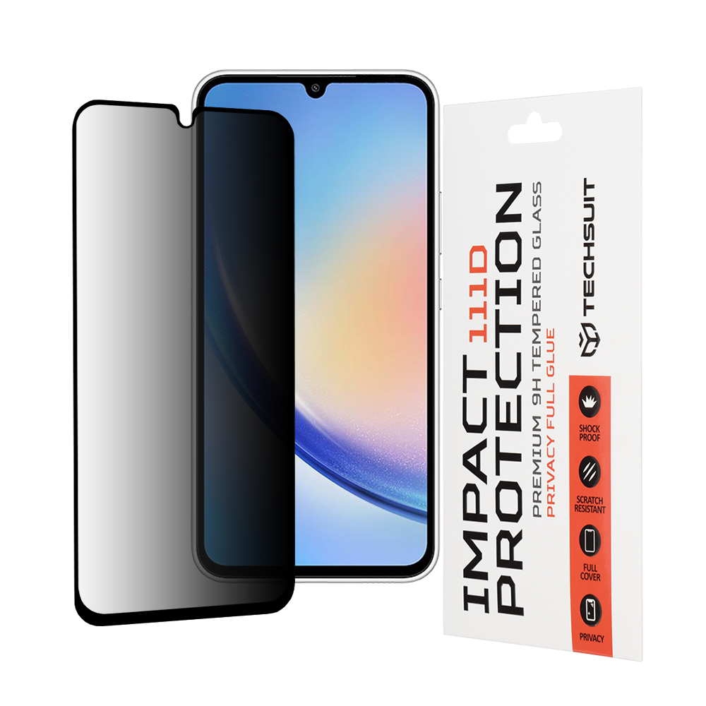 Techsuit Privátní Celoplošné Samsung Galaxy A34 5G Černá