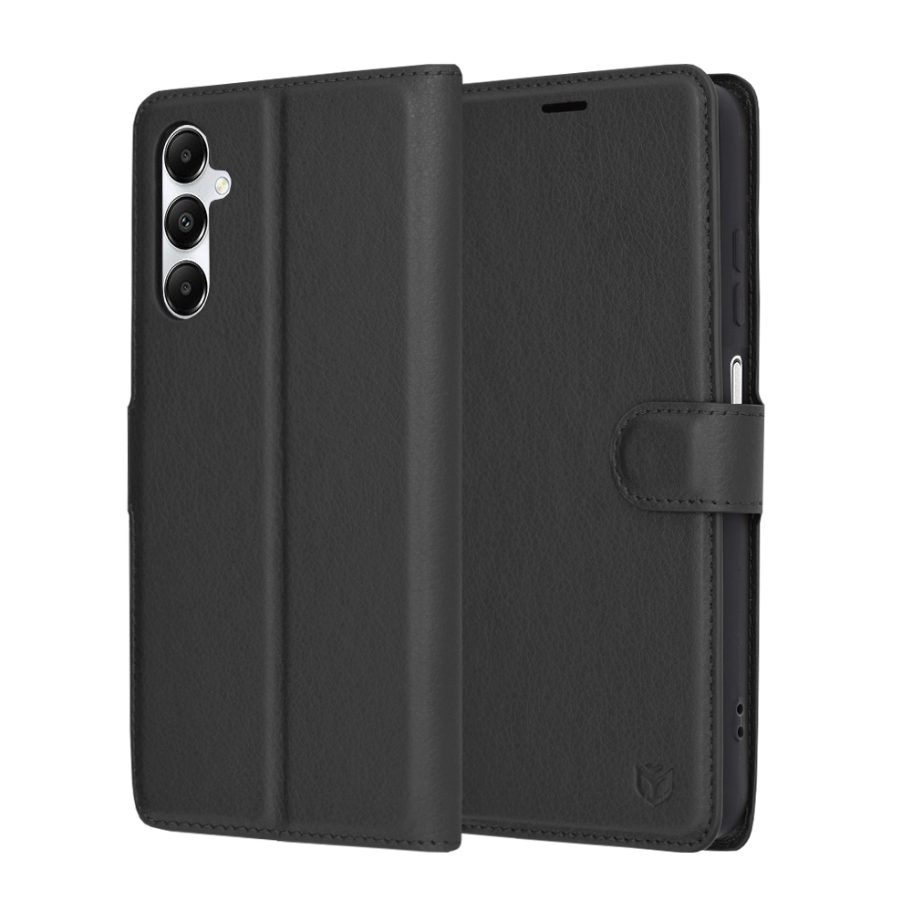 Techsuit Kožené pouzdro Samsung Galaxy A05s Černá