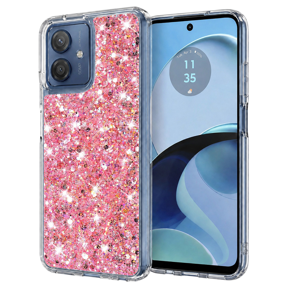 Techsuit Třpytivý Růžový Motorola Moto G14