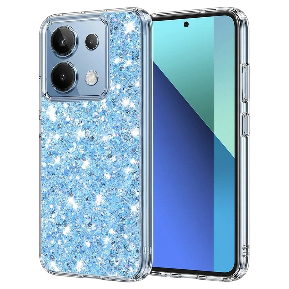 Techsuit Třpytivý Xiaomi Redmi Note 13 4G Modrý