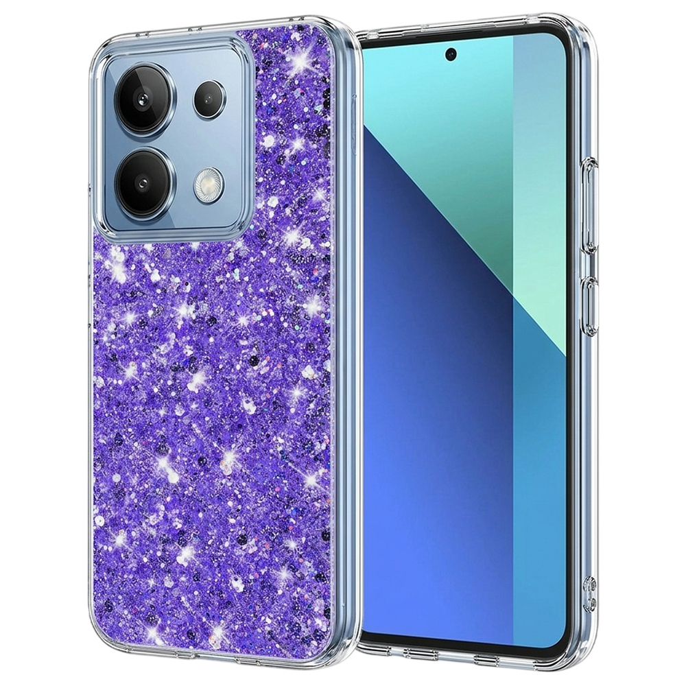 Techsuit Třpytivý Fialový Xiaomi Redmi Note 13 4G